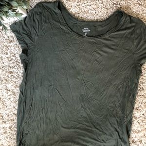 OLD NAVY Army Green Luxe Tee. Size Large.